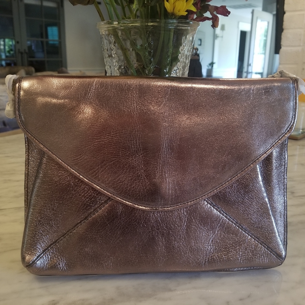 Brand new Boden leather clutch/shoulder bag